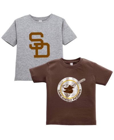 Детский набор футболок Soft As A Grape San Diego Padres, 2 шт, коричневый/серый