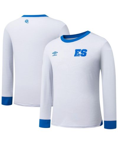 Umbro Мужской White El Salvador National Team 2025 Away Replica Long Sleeve Jersey