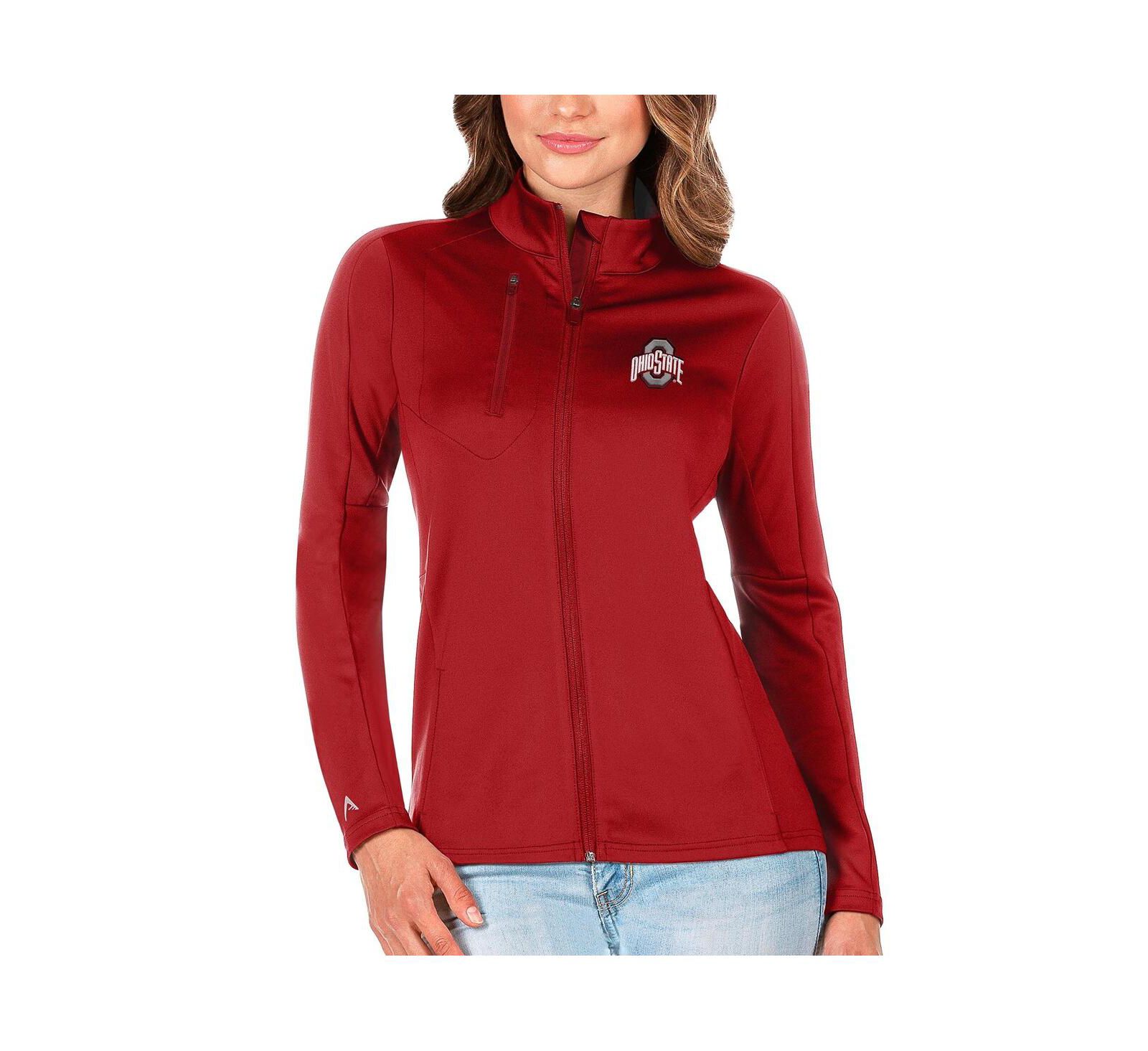 Antigua Women's Scarlet Ohio State Buckeyes Generation Full-Zip Jacket