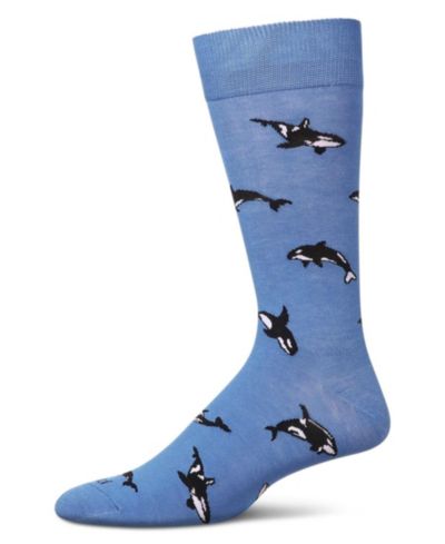 Мужские носки MeMoi Men's Whales Rayon Crew
