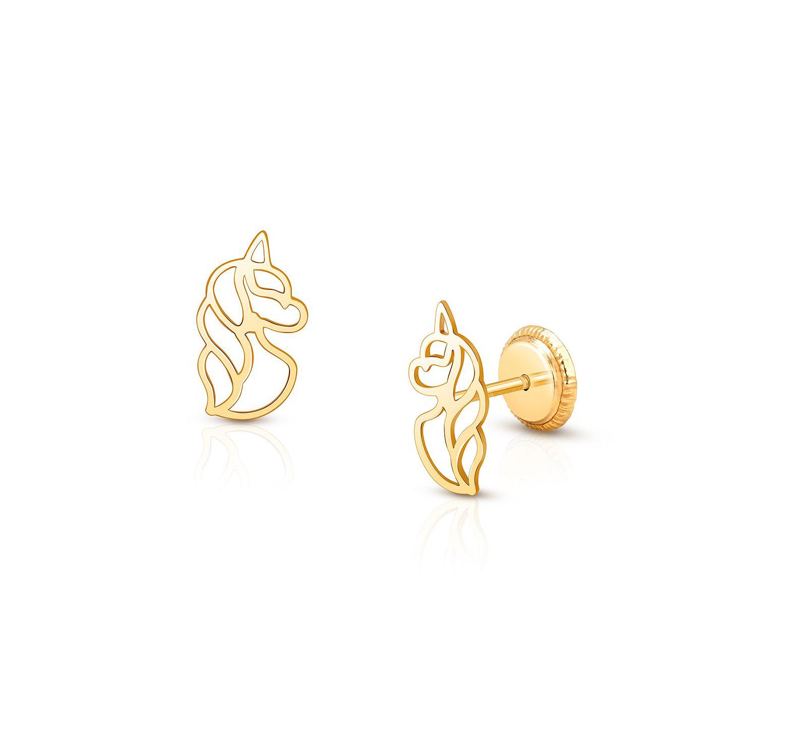 Серьги Tiny Blessings 14K Gold Unicorn Dreams