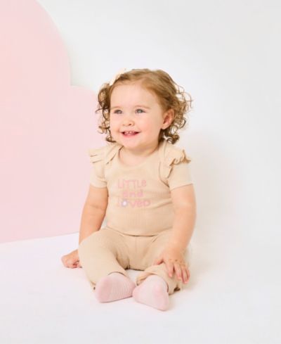 Huggies Baby Girls' Short-Sleeve Bodysuits, 3-Pack Set
