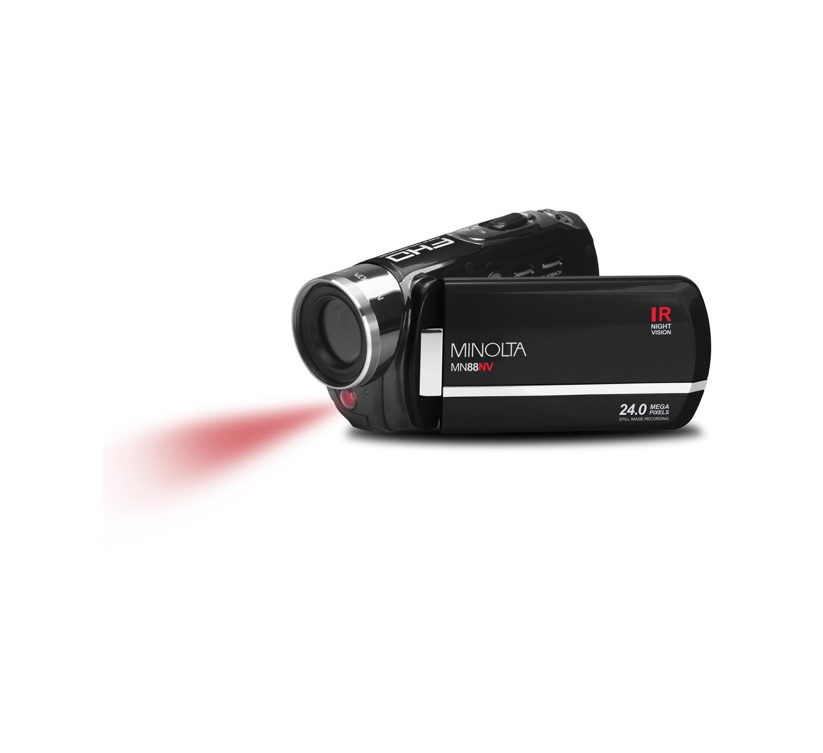 Видеокамера Minolta MN88NV Full HD 24MP 3" Touchscreen Night Vision, Black