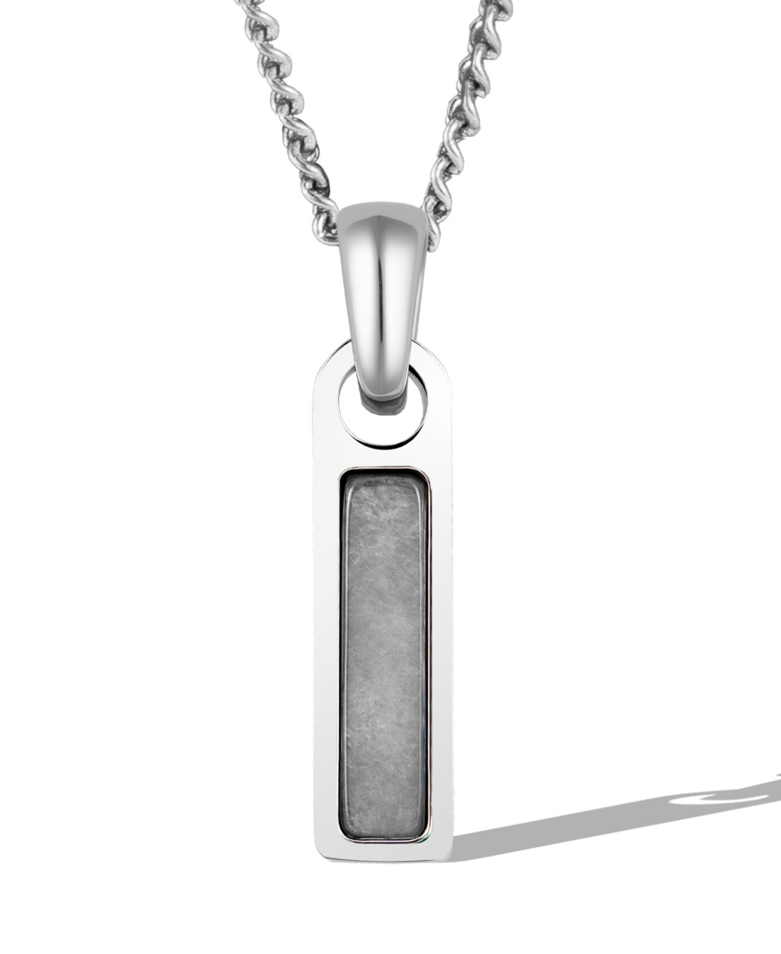 Vincero Мужской Birthstone Tag Necklace - Silver Pendant