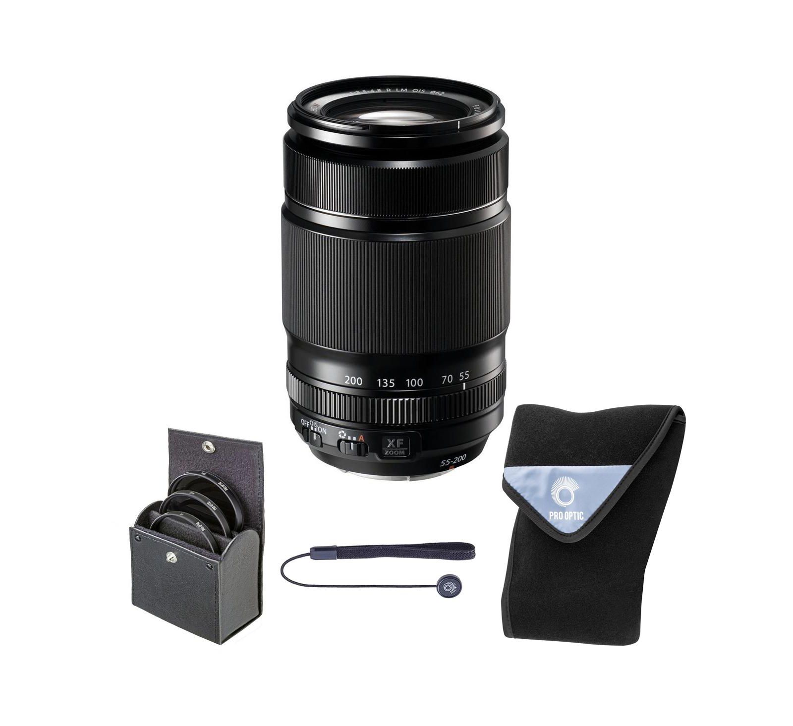 Объектив Fujifilm XF 55-200mm f/3.5-4.8 R LM OIS, комплект с фильтром 62mm и чехлом