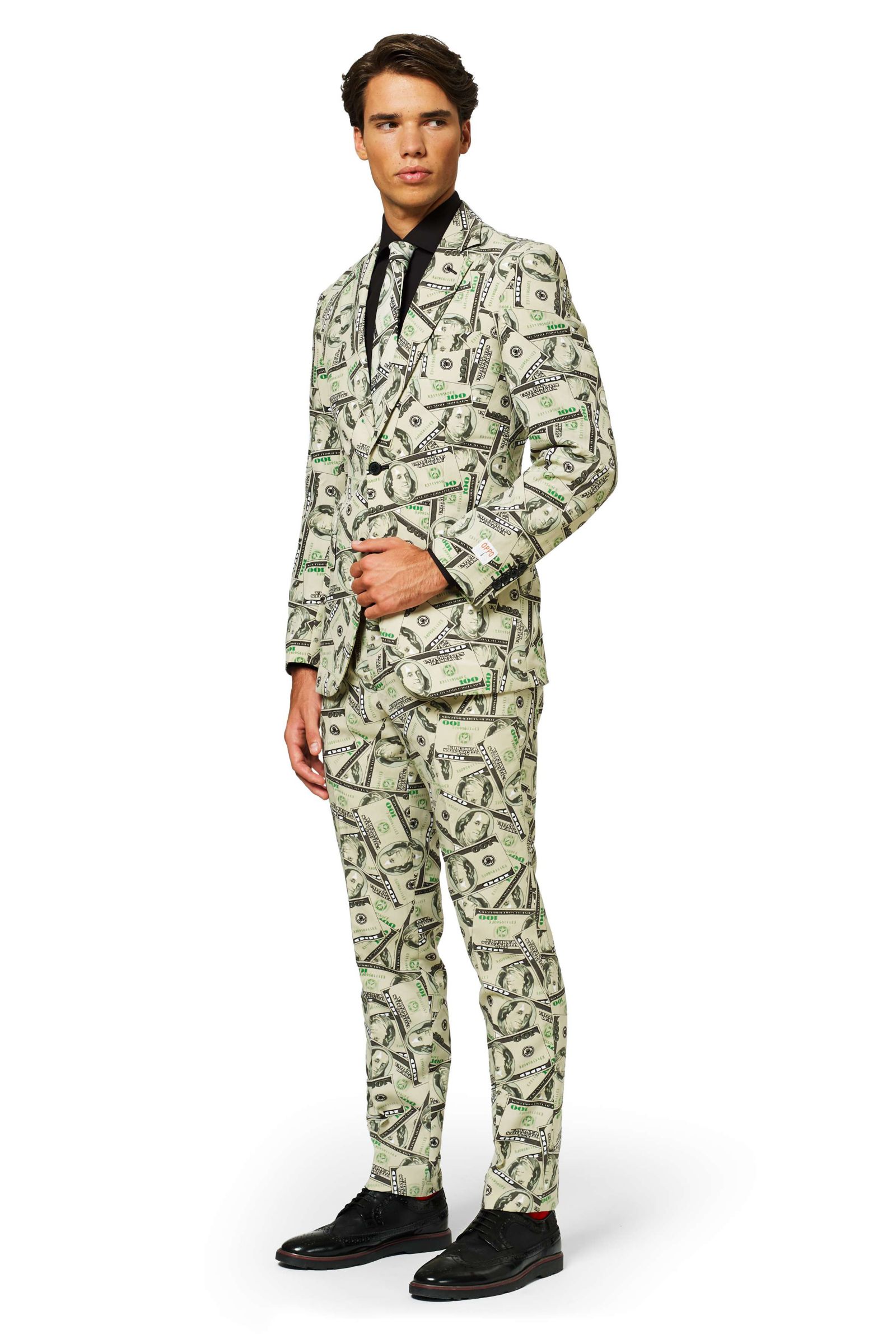 OppoSuits Men's Party Funny Crazy Prom Suit Costume - Testival - Comes With Includes Blazer, Pants and Tie