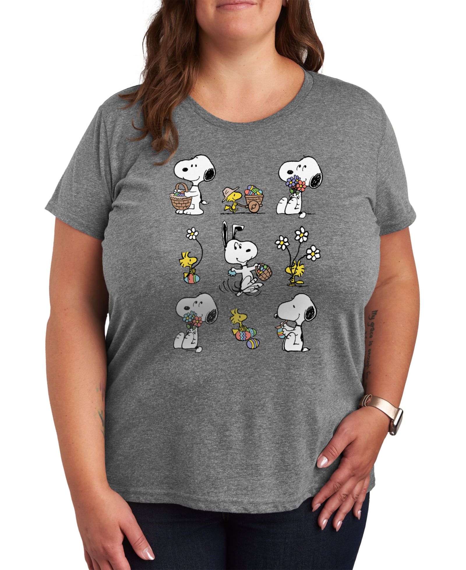 Футболка Hybrid Apparel Plus Size Snoopy Easter Graphic
