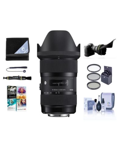 Sigma 18-35mm f/1.8 DC HSM ART Lens for Nikon F with PC Software  Acc Kit