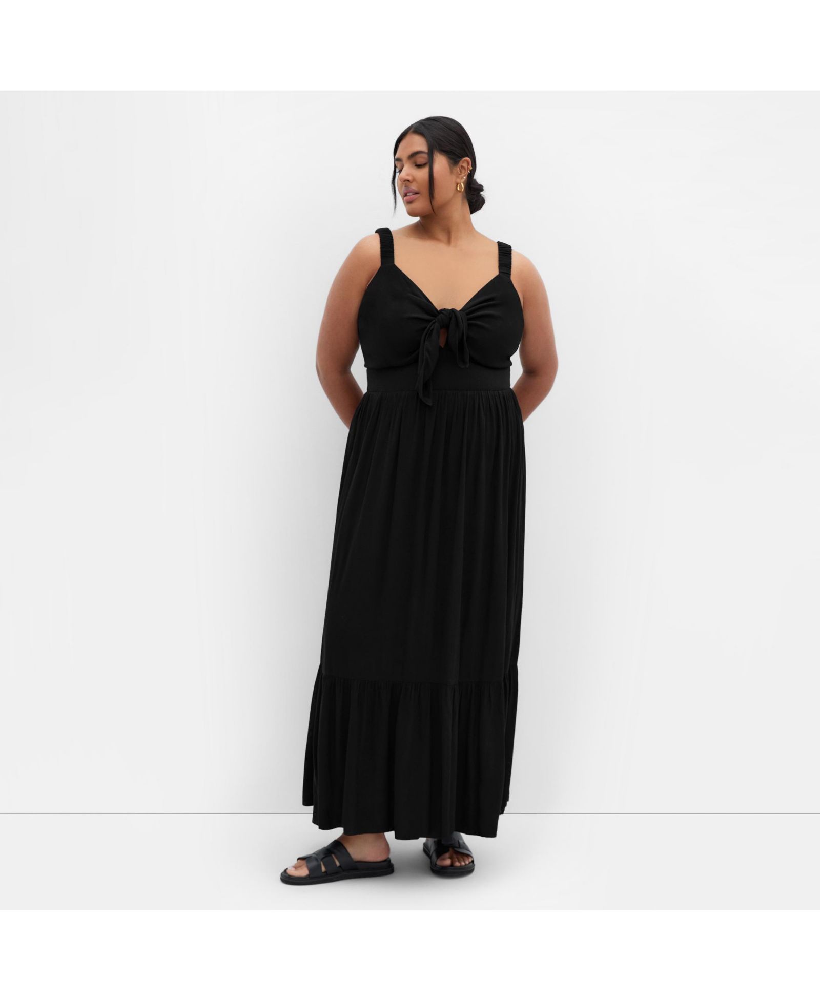 Платье Plus Size CITY CHIC Vacay Maxi