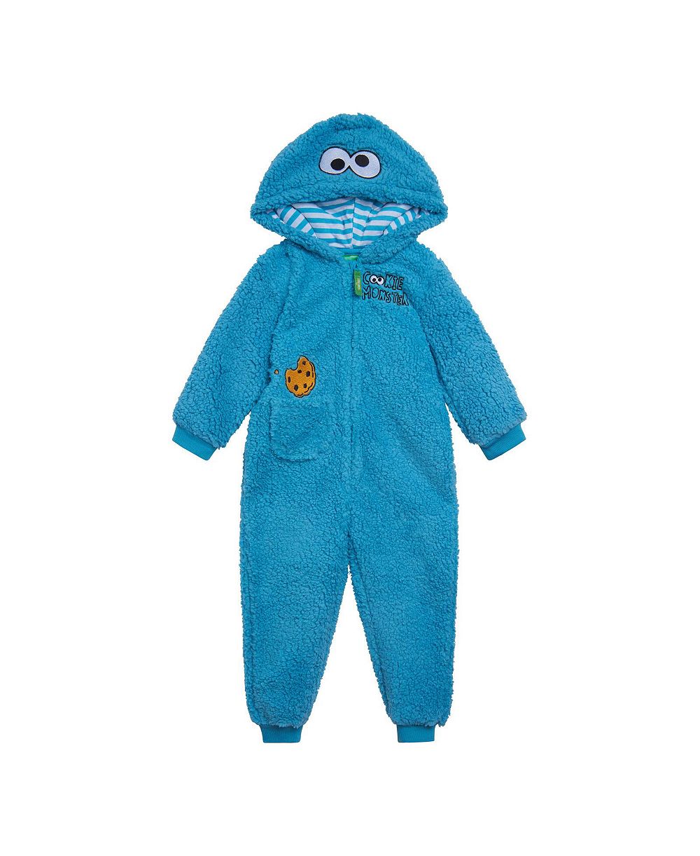 Sesame Street детский костюм-комбинезон с капюшоном и молнией из флиса для мальчиков (новорожденные-24 месяца)