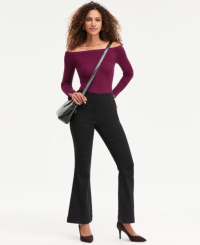 Женские джинсы I.N.C. International Concepts High-Rise Pull-On Flare-Leg