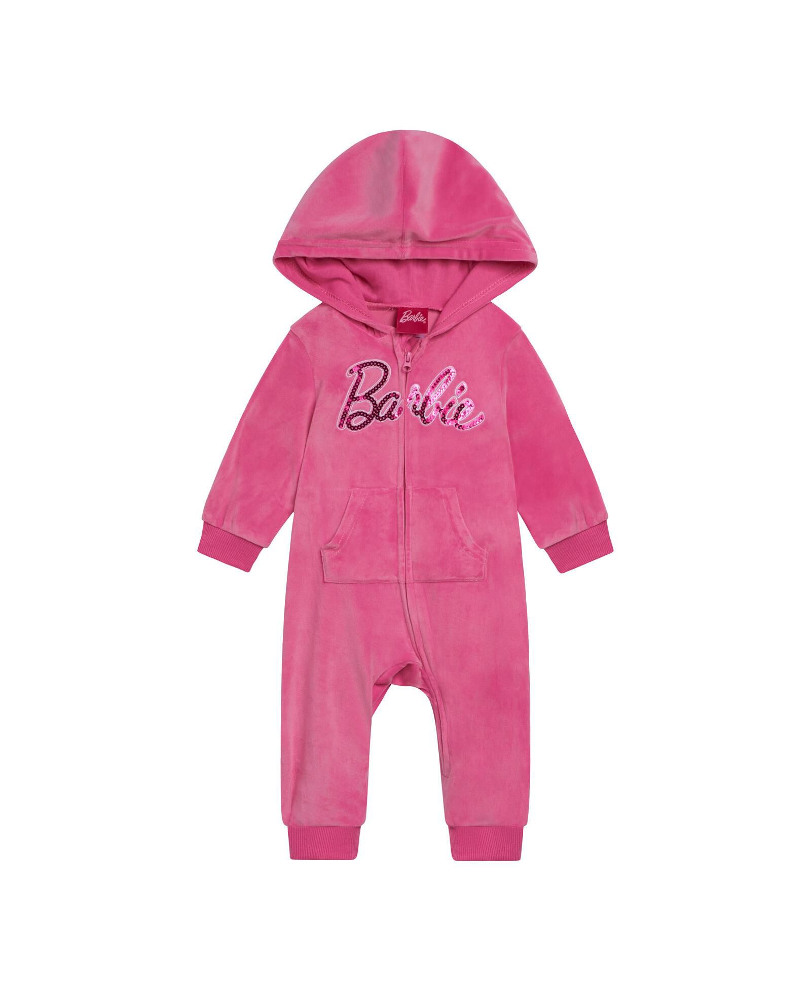 Barbie Детский комплект из худи на молнии и брюк из велюра