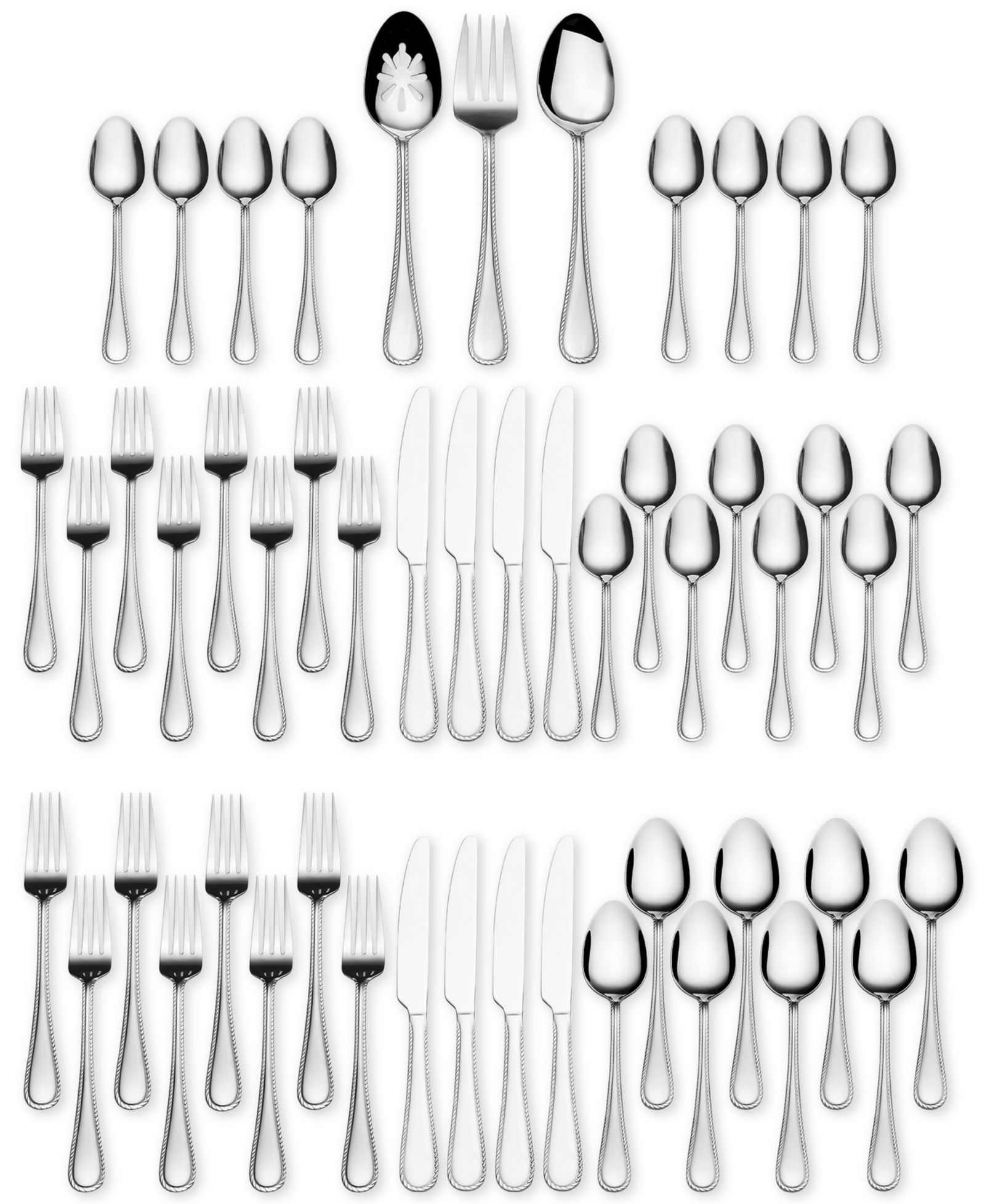 International Silver Adventure 51 Pc. Flatware Set, Service for 8