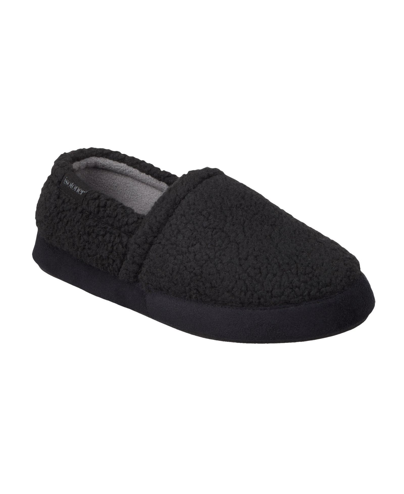 Isotoner Men's Berber Closed Back Slippers