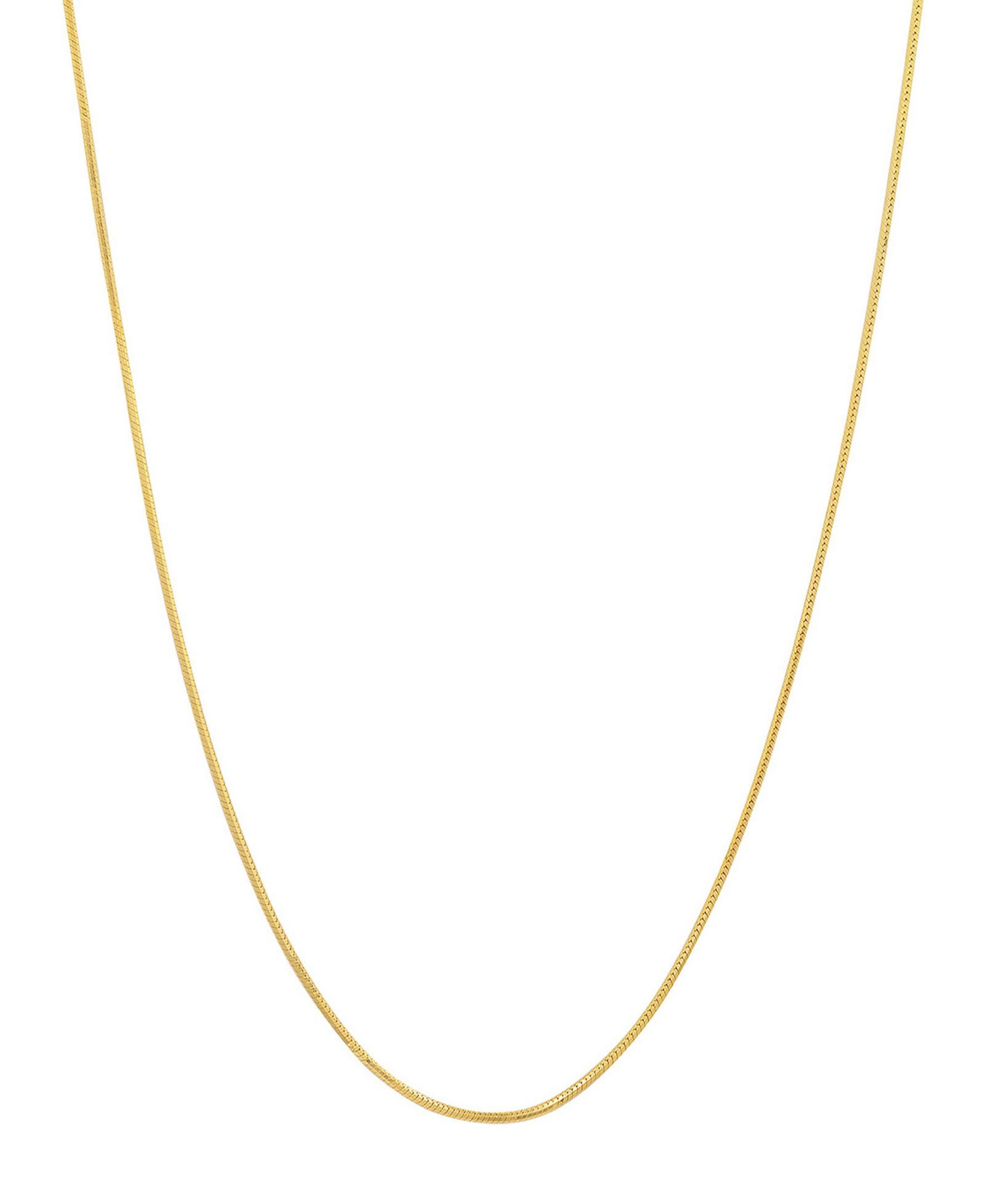 Женское ожерелье Steeltime 14K Gold Plated Snake Chain