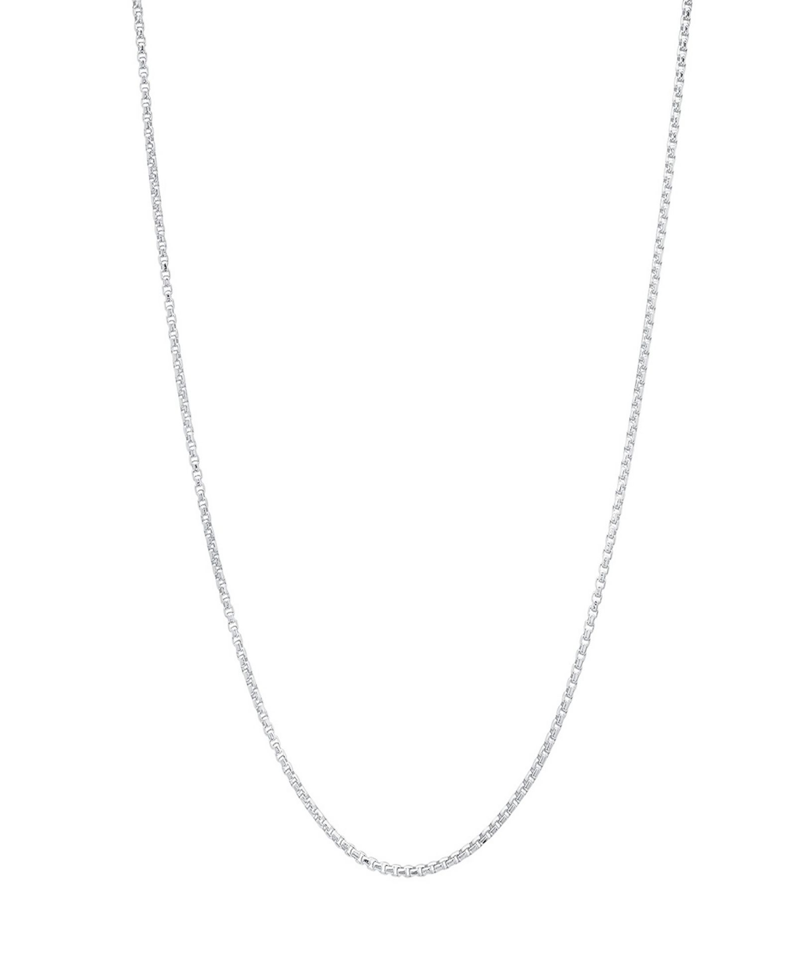 Steeltime Унисекс цепочка-ожерелье из стерлингового серебра Box Chain