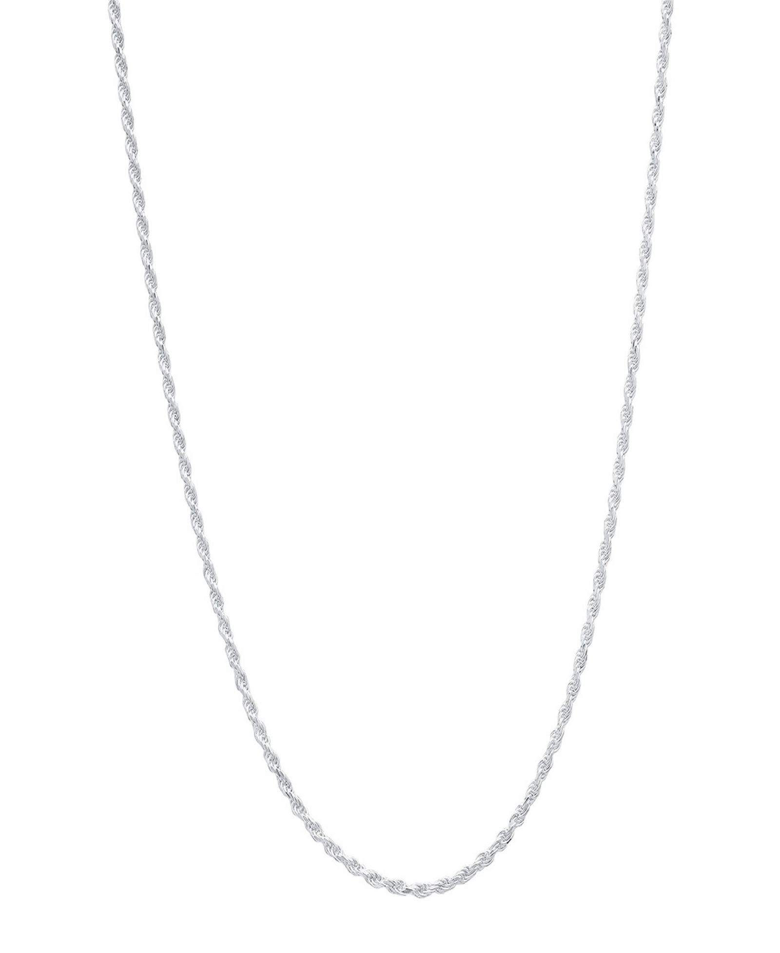 Унисекс ожерелье-цепочка Steeltime Sterling Silver Rope Chain