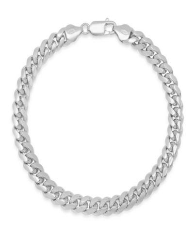 Унисекс браслет Steeltime Sterling Silver Cuban Link Chain