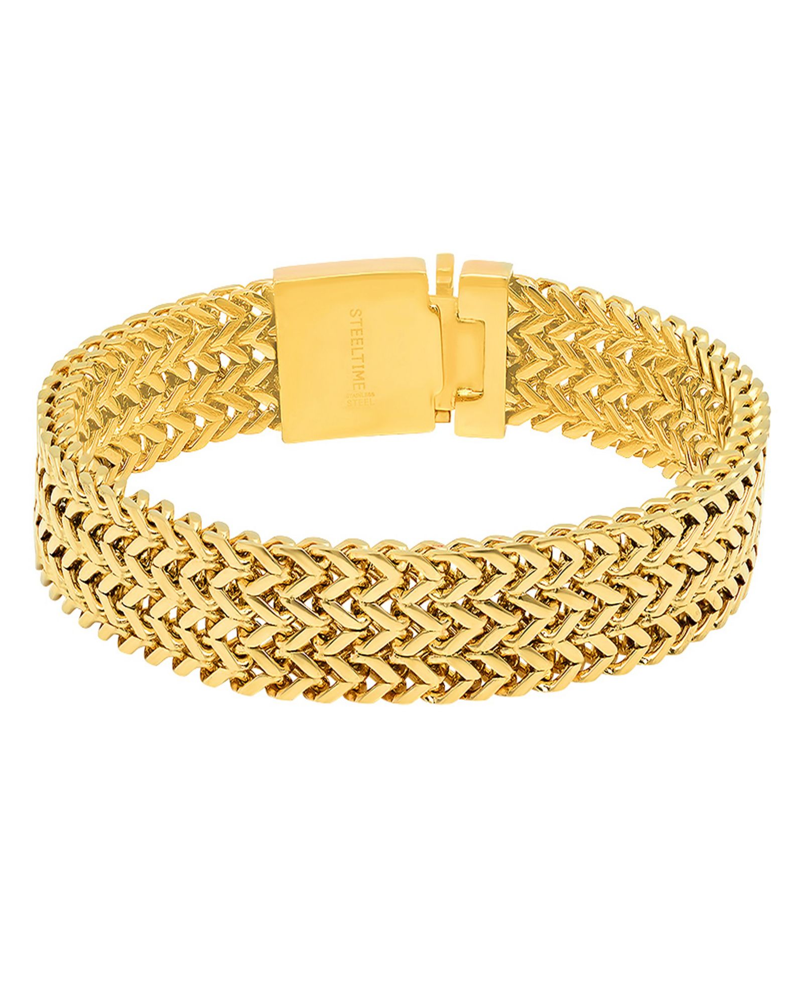 Мужской браслет Steeltime 18K Gold-Plated Stainless-Steel