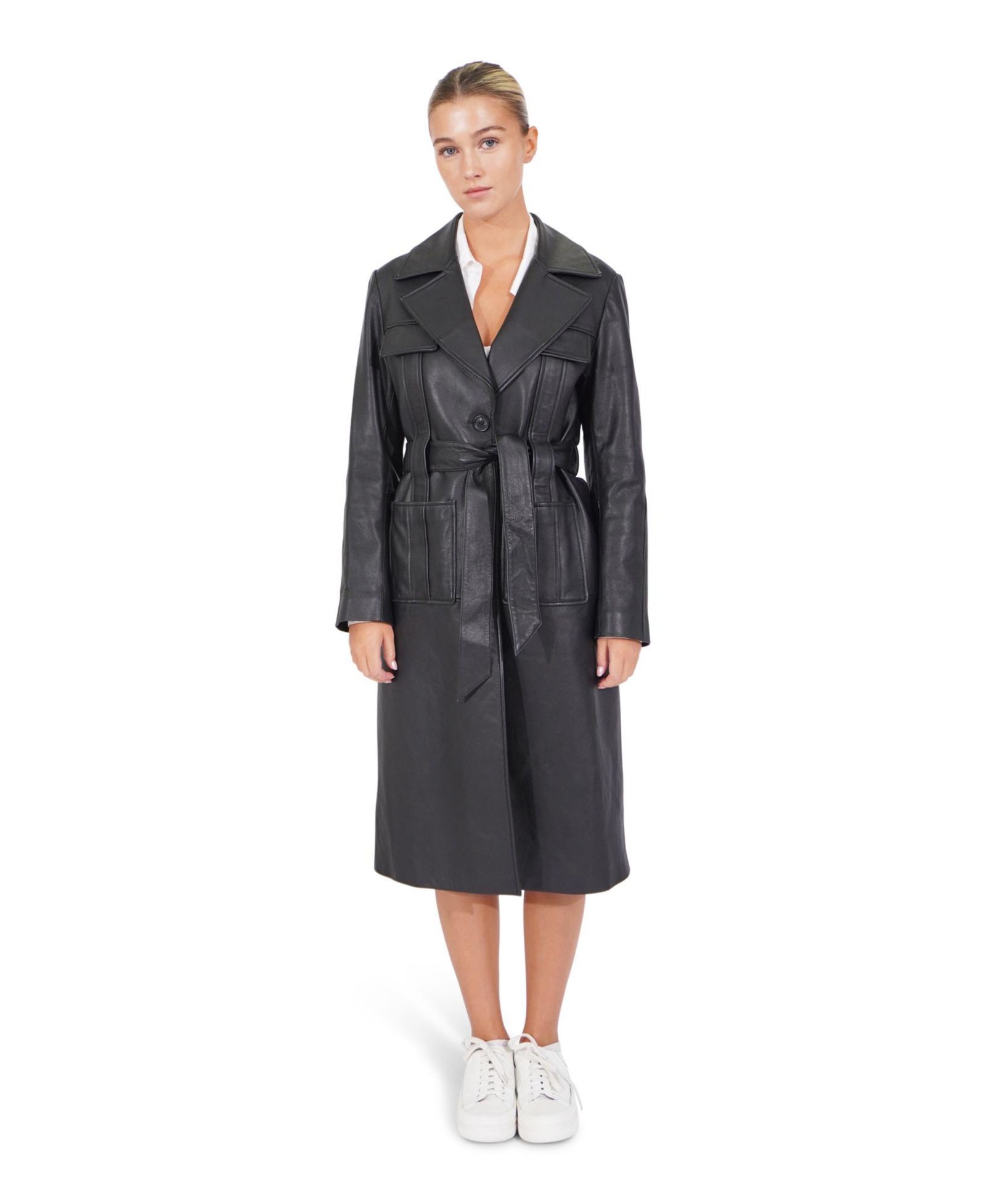 Belle & Bloom Women's Unstoppable Leather Trench