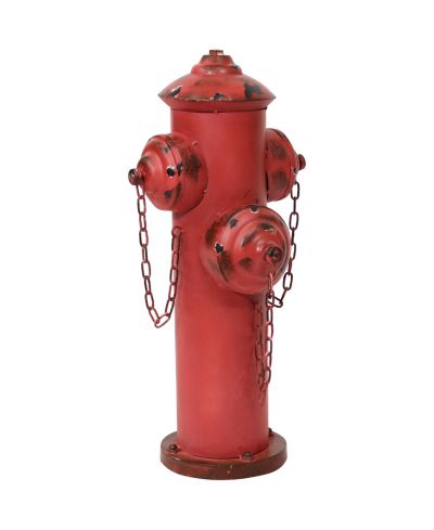 Sunnydaze Decor Metal Fire Hydrant Outdoor Garden Statue
