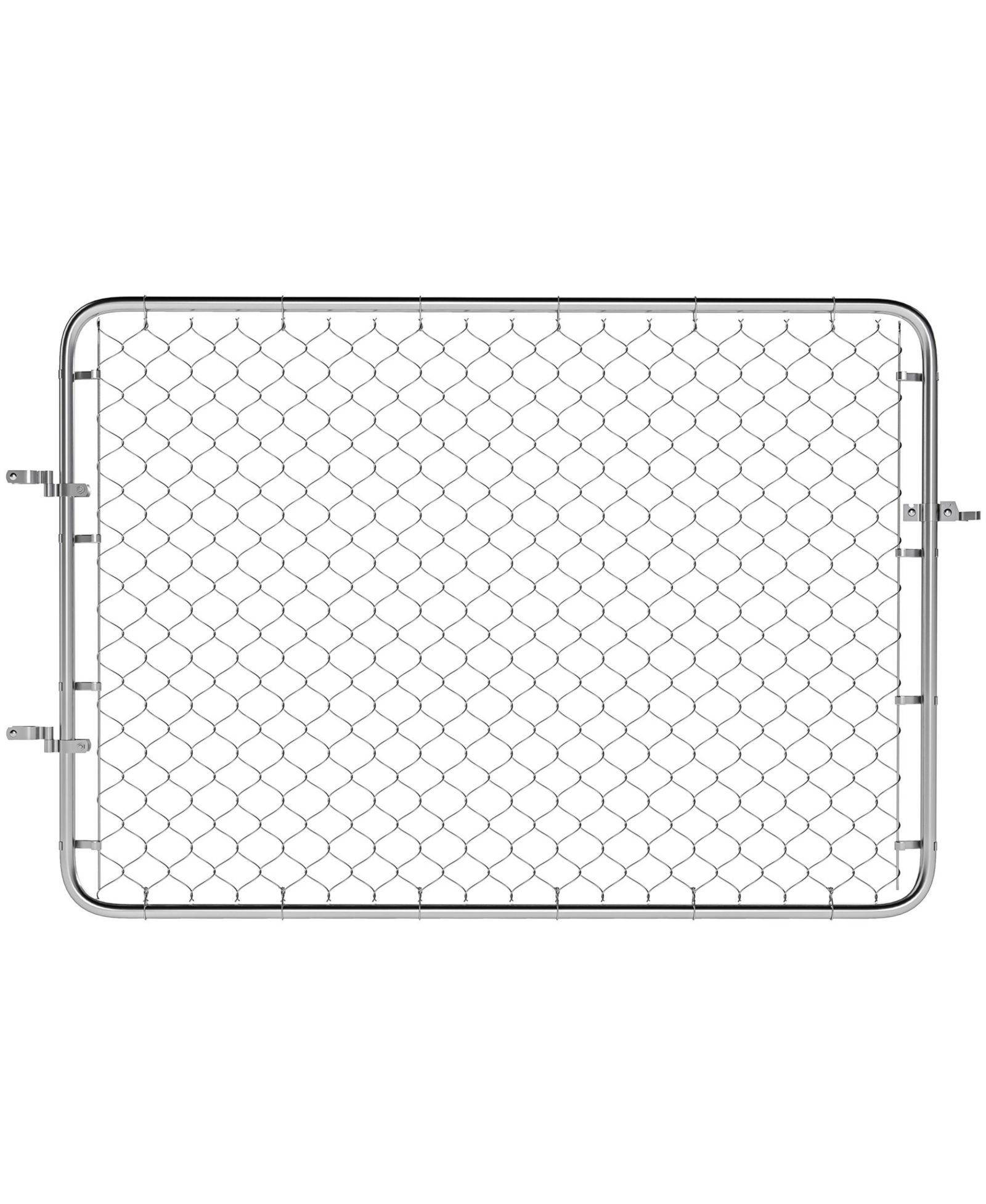 Садовая калитка Outsunny Chain Link Fence Gate из оцинкованной стали