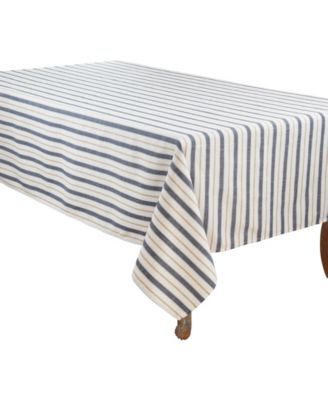 Saro Lifestyle Modern Striped Tablecloth, 65" x 104"