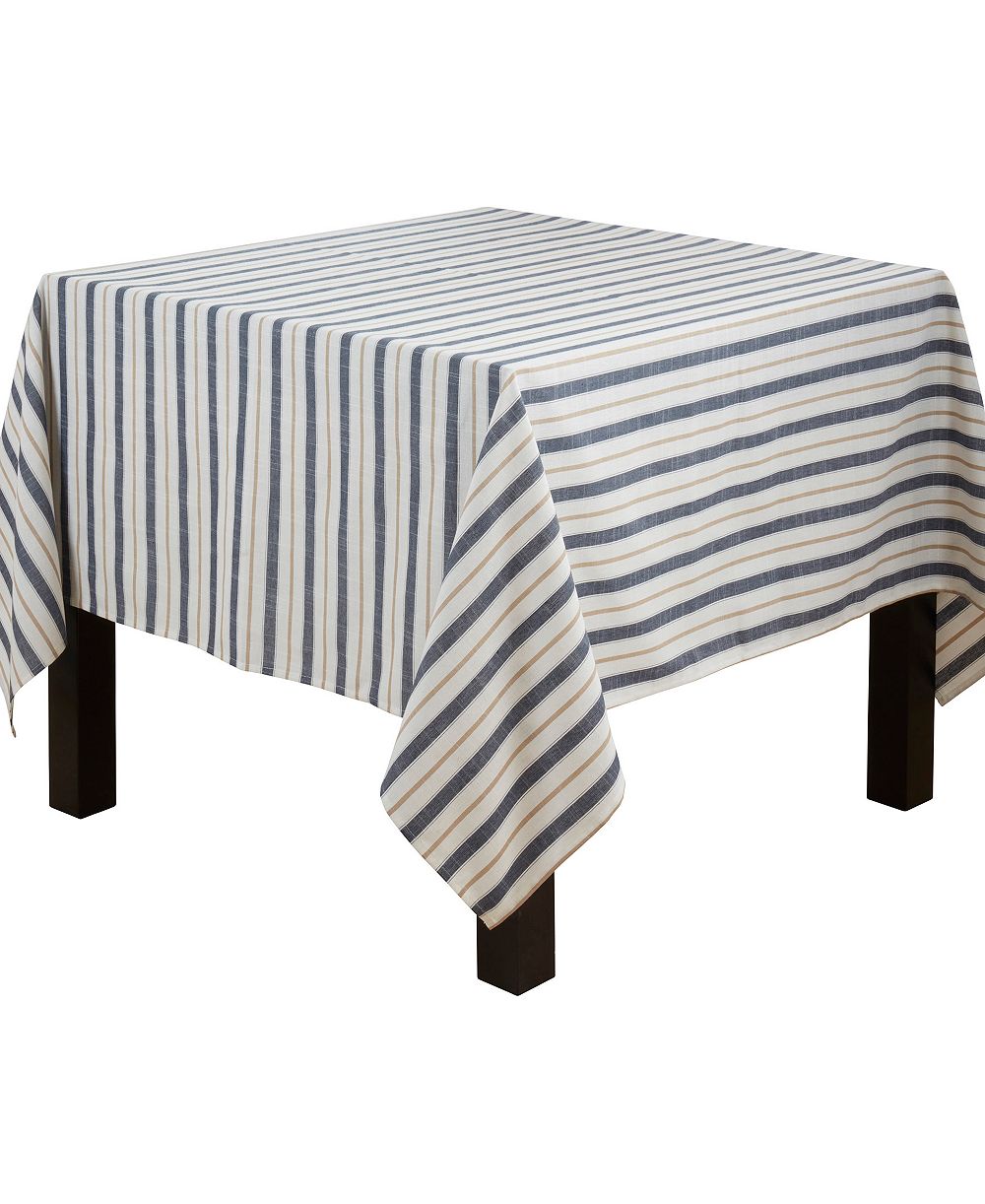 Saro Lifestyle современная полосатая скатерть, 70" x 70"