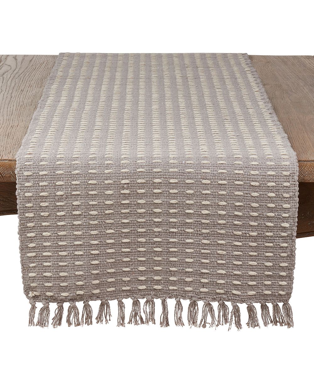 Скатерть-дорожка Saro Lifestyle Dashed Woven 16" x 54"