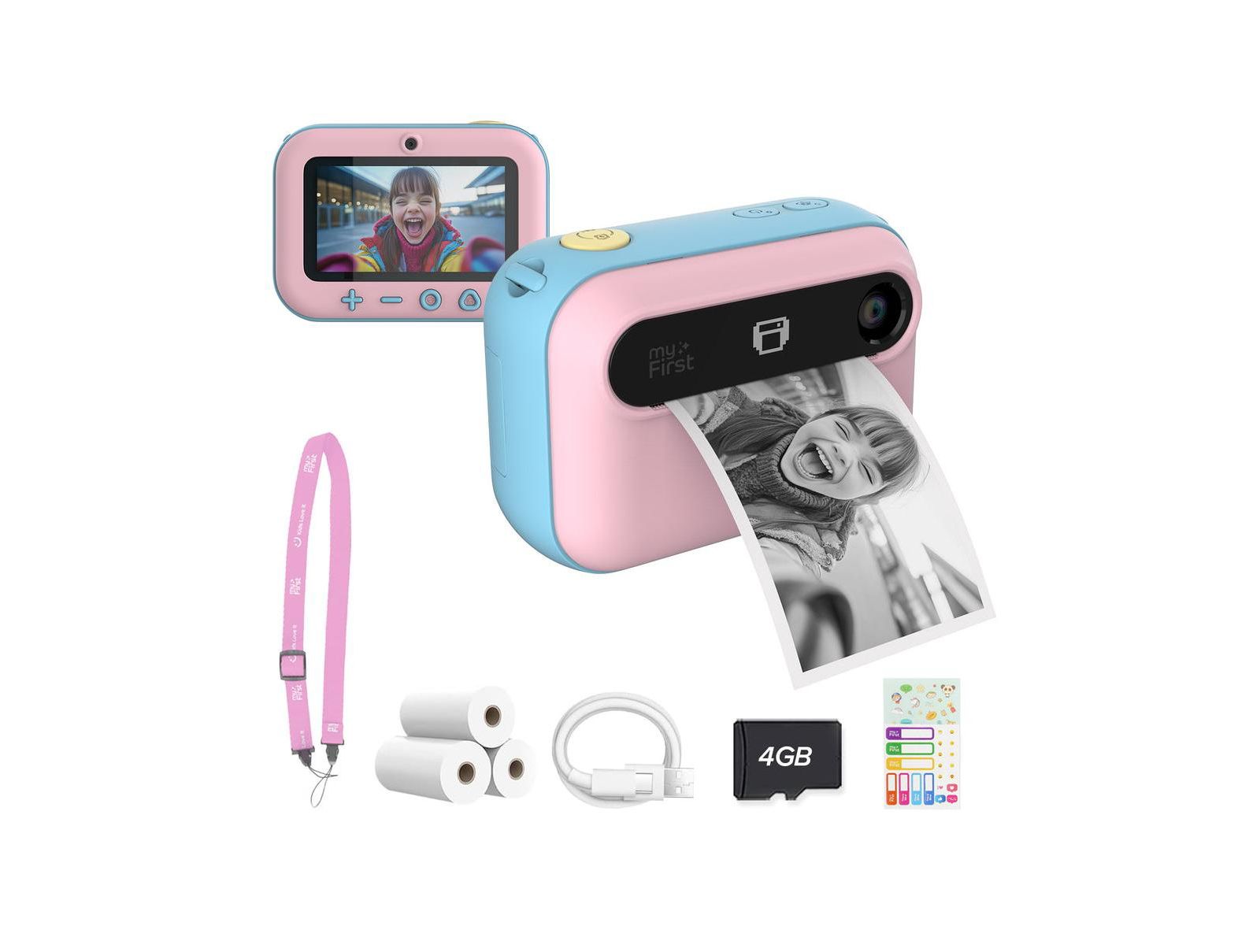 myFirst Camera Insta 20 Kids Instant Print Digital Camera with 16MP Photo, 1080P Video