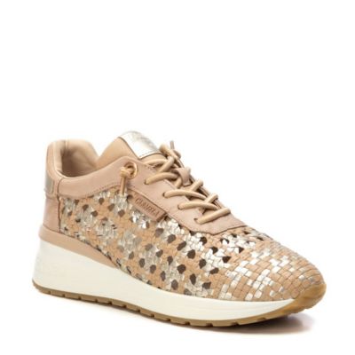 XTI Carmela Leather Women's Braided Sneakers