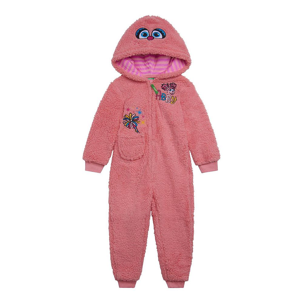 Sesame Street детский костюм-комбинезон с капюшоном для девочек (новорожденные - 24 мес), уютный шерпа на молнии, косплей