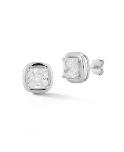 Серьги-гвоздики Rachel Zoe Plated Sterling Puffy Square