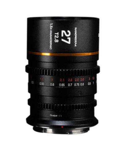 Venus Laowa Nanomorph 27mm T2.8 1.5x S35 Amber Flare Anamorphic Lens for Canon RF