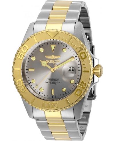 Мужские часы Invicta Men's 29950 Pro Diver Quartz с серым циферблатом