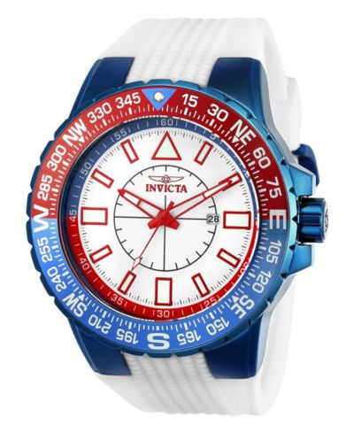 Часы Invicta Men's 23997 Aviator Quartz 3 Hand White Dial