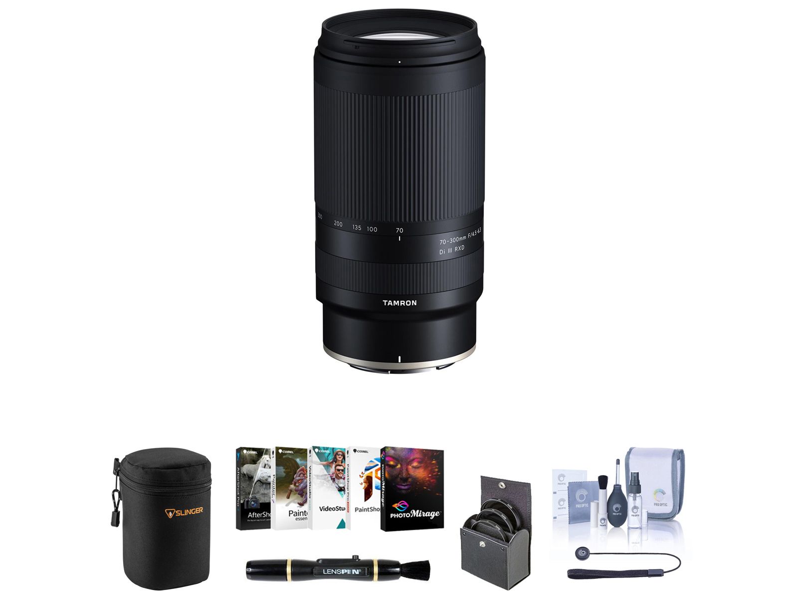 Tamron 70-300mm f/4.5-6.3 Di III RXD Lens for Nikon Z w/ PC Software Kit