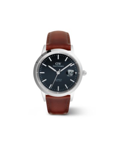 Daniel Wellington Мужские автоматические часы из коричневой кожи, 40mm