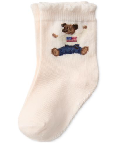 Polo Ralph Lauren Baby Girls Sitting Bear Socks