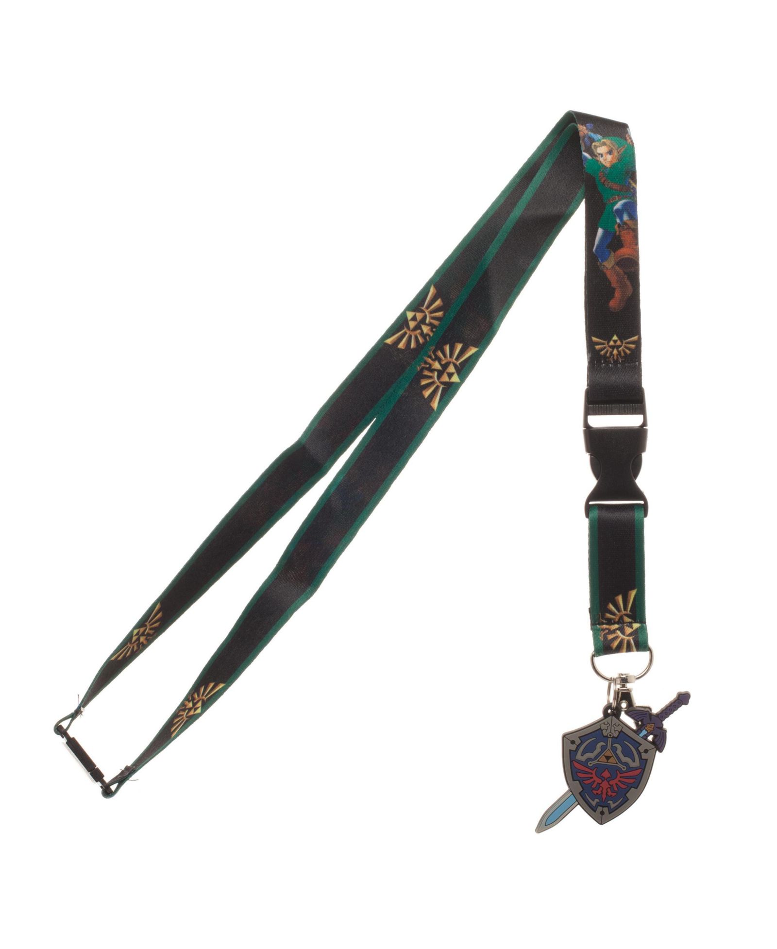 Ланьярд The Legend Of Zelda Hero Of Time 22" Green с чехлом для ID