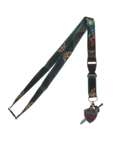 Ланьярд The Legend Of Zelda Hero Of Time 22" Green с чехлом для ID