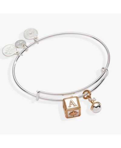 Block Rattle Duo Bangle Bracelet