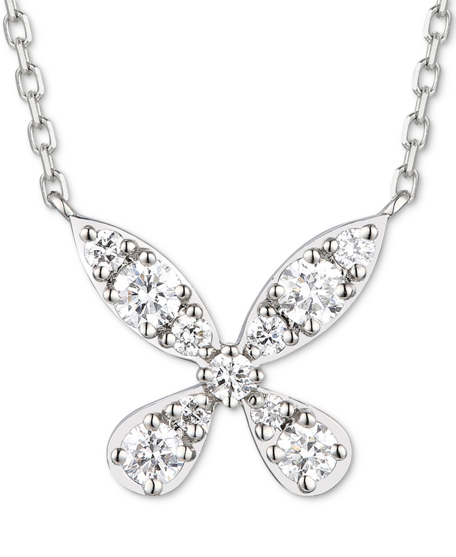 Подвеска-кулон Le Vian® Vanilla Diamond Butterfly Inspired Cluster 19" в Platinum