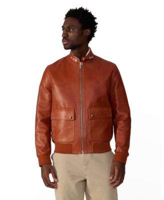 Furniq UK Men's Rafe Leather Jacket