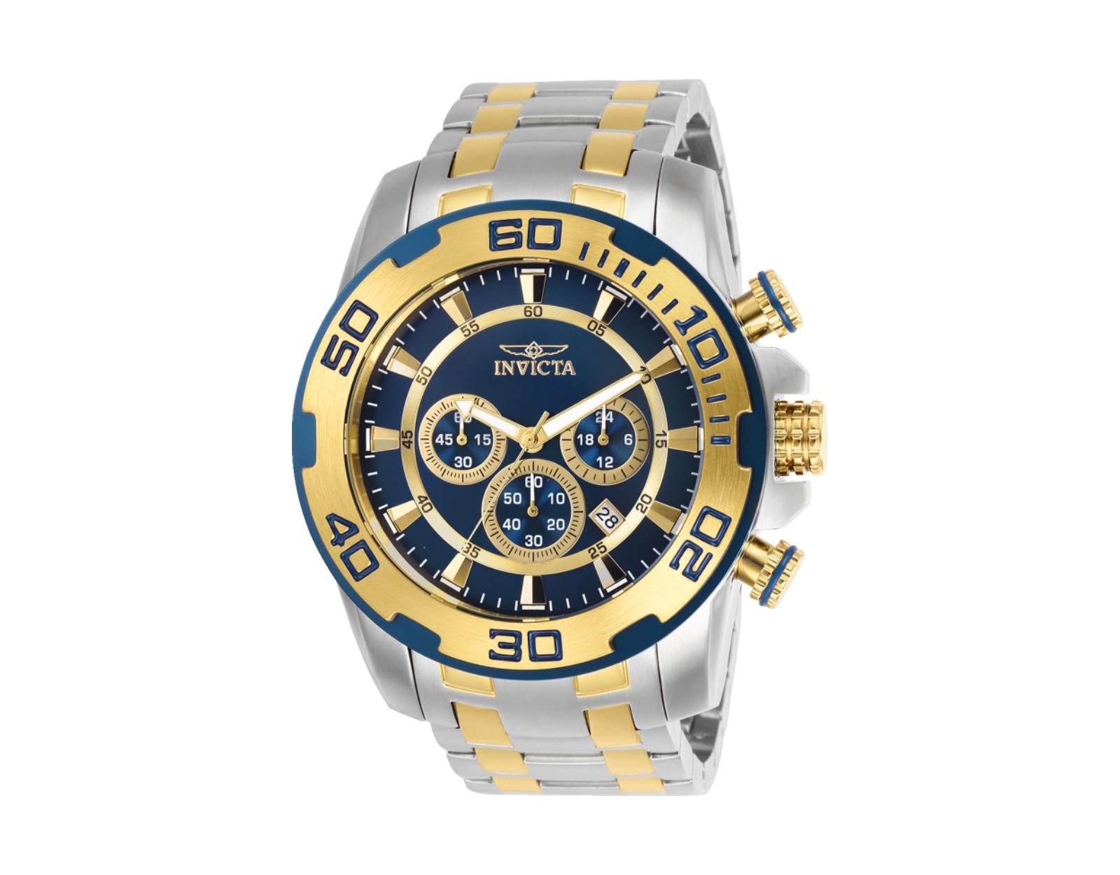 Invicta Men's 26296 Pro Diver Quartz Chronograph Blue Dial Watch