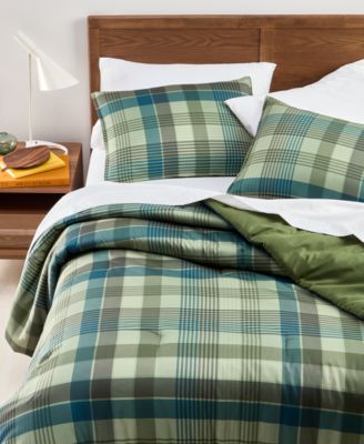 Arch Studio Modern Tartan 3-Pc. Comforter Set, Twin, Exclusively for Macy's