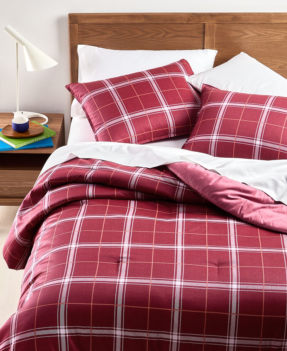 Arch Studio Windowpane Plaid 3-Pc. Comforter Set, Full/Queen, Exclusively for Macy's