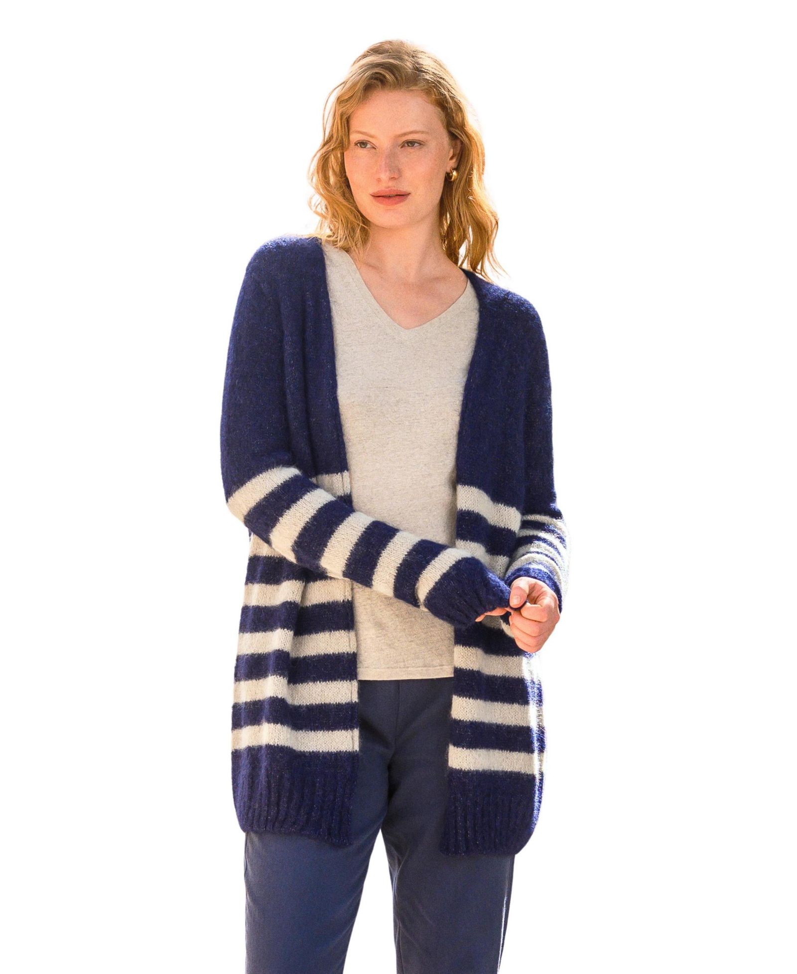 Celtic & Co. Women's Longline Edge To Edge Cardigan