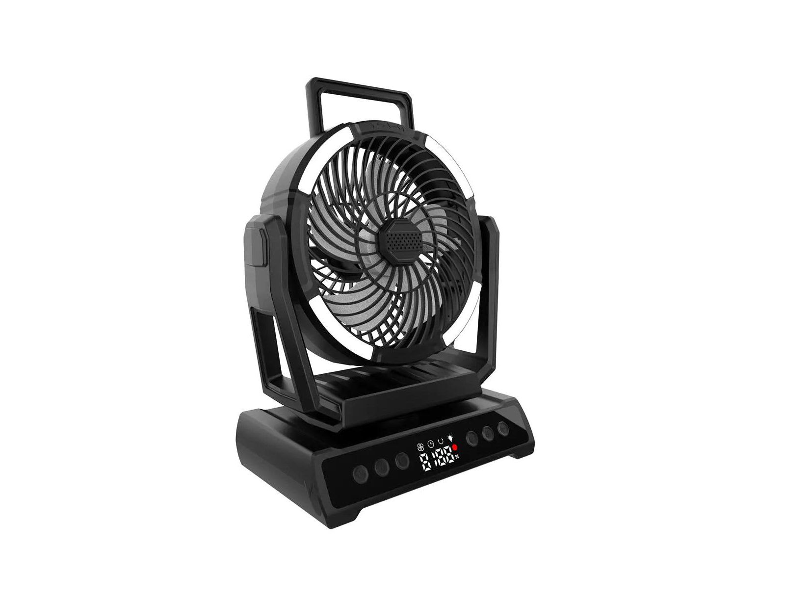 Ayamaya 40,000mAh Rechargeable Camping Fan with LED Lantern & Power Bank, Ultra-Quiet 9-Speed Tent Fan with Remote, 135-Hour Battery Life, Adjustable Airflow & Auto Oscillation for Camping, Home, and Emergency Use