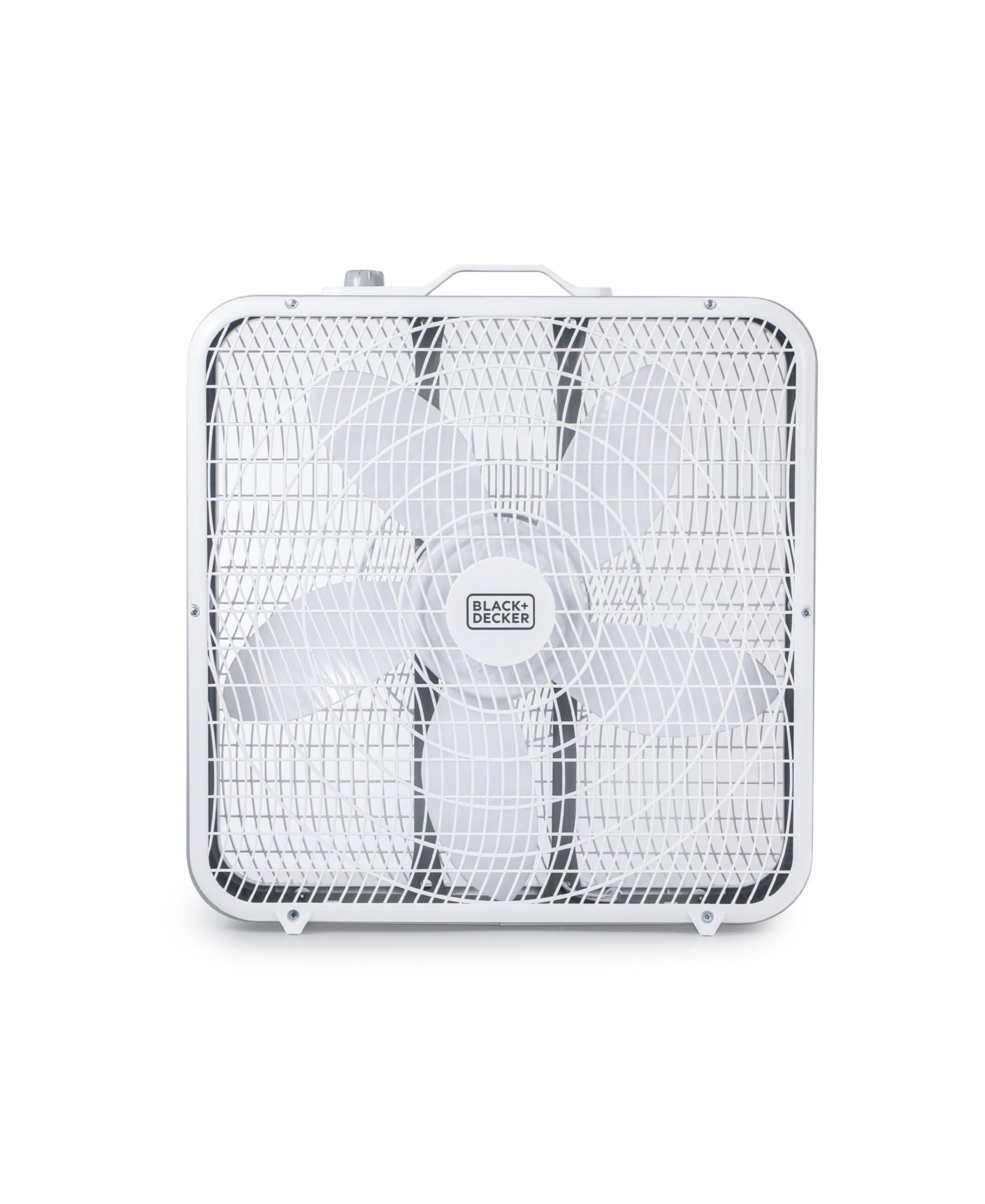 BLACK+DECKER 20" Box Fan with 3 Speed Settings, BFB20SW, White